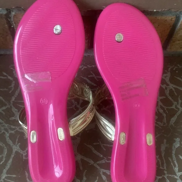 Hot pink summer glitzy sandals - Picture 5 of 5